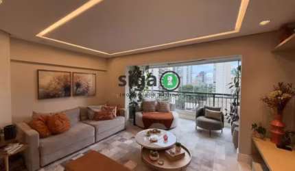 Apartamento á Venda em Moema- 3 dormitórios (1 suíte), 2 vagas com 103m²