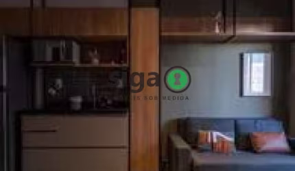 Studio de 30m², Mobiliado em Pinheiros para locação com 1 quarto e 1 vaga
