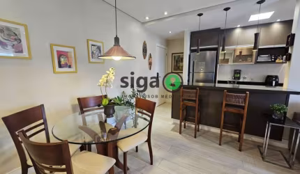 APARTAMENTO PARA LOCAÇÃO NO BROOKLIN TOTALMENTE MOBILIADO, COM AR CONDICIONADO E 1 VAGA! 76M²
