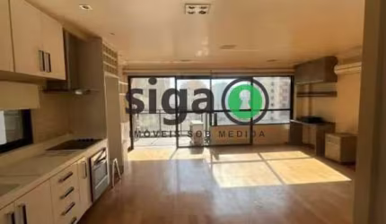 Apto para locação com 68m², Sem Mobilia, com 1 quarto,1 banheiro, 2 vagas determinadas