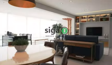Apto à Venda na Vila Romana com 130m², 3 suites, 3 vagas, MOBILIADO