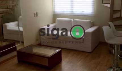 Duplex na Vila Olímpia - 50m², 1 quarto, 1 vaga para Alugar !!