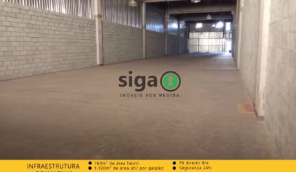 Galpão de 1.100 m² no  Parque São Domingues Para alugar
