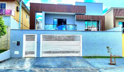 Sobrado de alto padrão, 4 suites plenas, uma com closet, piscina e área gourmet, no bairro Setor Jaó, em Goiânia-GO