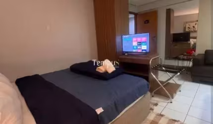 Flat Sun Square Suites Hotel, 37 m², mobiliado, setor Oeste, Goiânia -GO