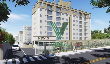 Apartamento com 2 dormitórios à venda, 50 m² por R$ 275.000,00 - Atuba - Pinhais/PR