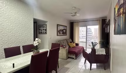 Apartamento Semimobiliado de 2 Quartos em Ocian, Praia Grande - SP