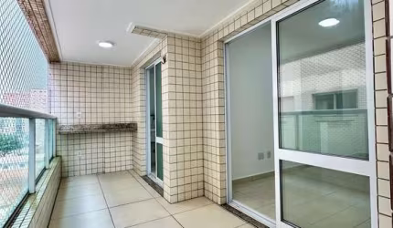 Apartamento Novo no Bairro Guilhermina - Praia Grande | 1 Quarto com Sacada.
