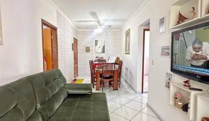 Apartamento Guilhermina Praia Grande 2 dormitórios 1 suíte.