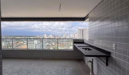 Apartamento caiçara Praia Grande 2 dormitórios 1 suíte vista mar