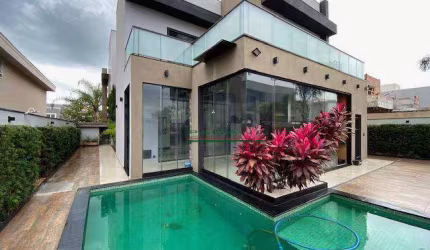 Casa com 5 dormitórios para alugar, 380 m² por R$ 18.874,89/mês - Alphaville - Ribeirão Preto/SP