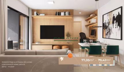 Apartamento à venda, 77 m² por R$ 660.000,00 - Jardim Olhos D'Água - Ribeirão Preto/SP