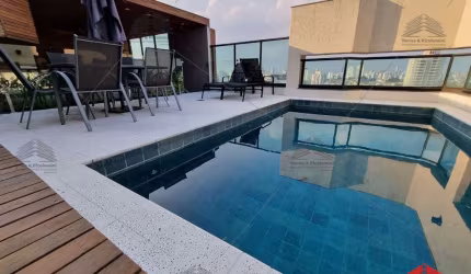 Cobertura Duplex a Venda no Parque da Mooca, 420m², 3 suítes, vista panorâmica, 4 vagas, mobiliada, alto padrão