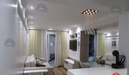 Apartamento Tatuapé com 3 Dormitórios, Suíte, Varanda, 1 Vaga. Lazer. Móveis planejados. Próximo ao Metrô