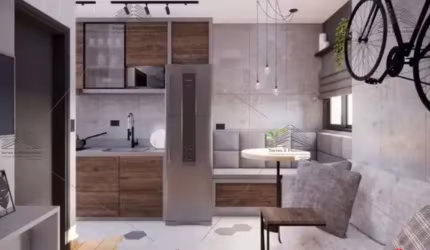 Apartamento de 33 m² a venda no Tatuapé, com 1 dormitório, 1 banheiro, lavanderia, area de serviço, cozinha, sala, churrasqueira, aceita pet