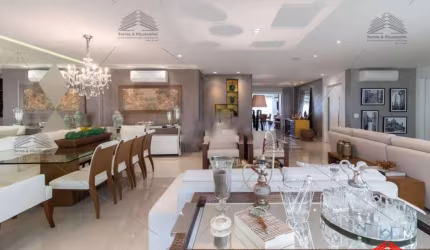 Apartamento a venda na Mooca, com 4 suítes, 283m², decorado, mobiliado, ar condicionado, 4 vagas, lazer completo, piscina, churrasqueira