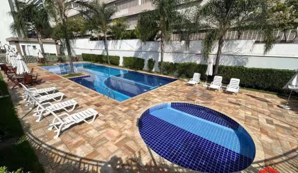 Apartamento São Bernardo do Campo de 80m², totalmente mobiliado, 2 dormitórios sendo uma suíte com closet, sala 2 ambientes, 2 banheiros e 2 vagas.