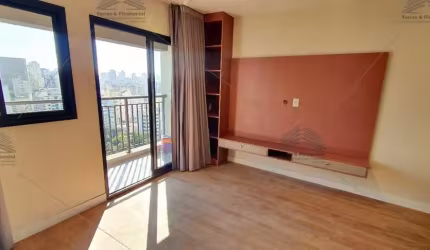 Studio a venda e locação na Vila Buarque com 37m² mobiliado, lazer rooftop, vista livre, centro de são paulo