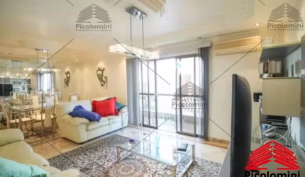 Apartamento Anália Franco próximo ao Shopping e Ceret, 132 metros, 3 quartos, 1 suíte, 3 salas, quarto de empregada e banheiro, 2 vagas. piscina