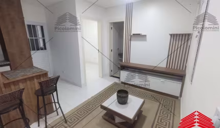Apartamento Novo Parque São Lucas à 150 metros do monotrilho com 37 metros, 1 quarto, sala, cozinha americana com gabinete, 1 banheiro com armários.