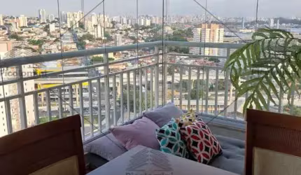 Apartamento com varanda gourmet, 101 m2 a venda na Mooca , 3 dormitórios, 3 banheiros, 2 vagas, A 400 metros do Metro Vila Prudente.