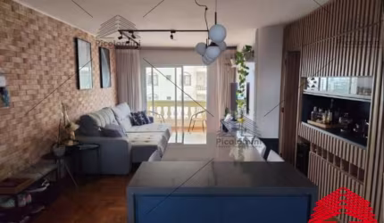 Apartamento Vila Regente Feijó Com 98 metros, 3 quartos, 1 suíte, sala com sacada, móveis planejados, 3 banheiros, 1 vaga, piscina, academia e mais
