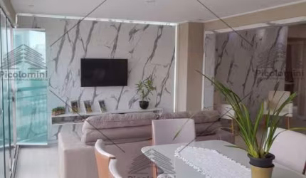 Apartamento a venda no Tatuapé de 135m², 3 dormitórios, 3 suítes, 5 banheiros, moveis planejados, mobiliado, varanda gourmet, ar condicionado, 2 vaga