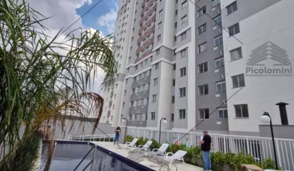 Apartamento Novo Cambuci com 36 metros, 2 quartos, sala 2 ambientes, 1 banheiro, lazer com piscina, area gourmet, academia e mais