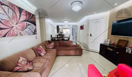 Apartamento 124 m²,Tatuapé, 04 quartos, 03 suites, lavabo, cozinha planejada, 03 salas,lareira,sacada,03 vagas, proximo ao metrô carrão.