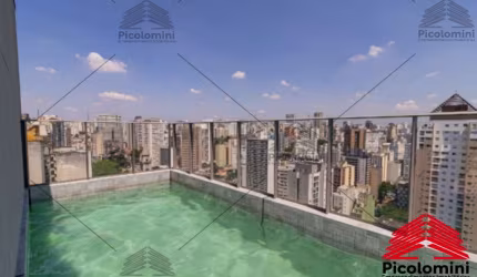 Apartamento de 24,90m² na República, Dormitório Funcional, mobiliado e pronto para morar ou investir, Condomínio com lazer e infraestrutura moderna
