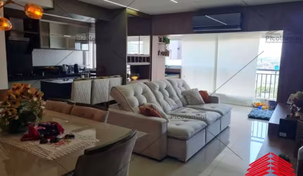 Apartamento à venda em Santo André de 103m² com 3 suítes , sala 2 ambientes com varanda gourmet, cozinha planejada, 4 banheiros, depósito e 2 vagas.