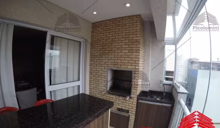Apartamento a venda em São Caetano do Sul, 2 quartos, 1 suíte, varanda gourmet, mobiliado, vaga de garagem, piscina, academia.
