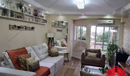 Apartamento à venda em São Bernardo do Campo, 134m² com 3 quartos (2 suítes) , sala 2 ambientes com sacada, cozinha  planejada, lavanderia e 3 vagas