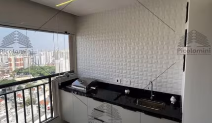 Apartamento 75 m2, varanda gourmet, a venda na Mooca, Av. Paes de barros, 2 dormitórios, 1 vaga. Andar alto, vista livre.