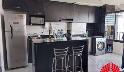 Apartamento à venda no Brás no Piscine Station Resort com  com 2 quartos, sala 2 ambientes, Varanda Gourmet, 1 banheiro, 1 vaga. lazer de clube