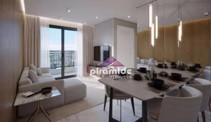 Apartamento com 2 dormitórios à venda, 57 m² por R$ 435.460,00 - Monte Castelo - São José dos Campos/SP