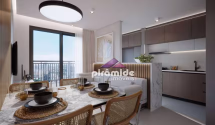 Apartamento com 2 dormitórios à venda, 55 m² por R$ 412.604,00 - Monte Castelo - São José dos Campos/SP