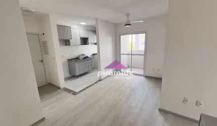 Apartamento com 3 dormitórios para alugar, 65 m² por R$ 3.057,89/mês - Parque Residencial Flamboyant - São José dos Campos/SP