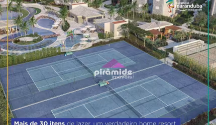 Apartamento com 2 dormitórios à venda, 58 m² por R$ 560.000,00 - Praia do Sapê - Ubatuba/SP