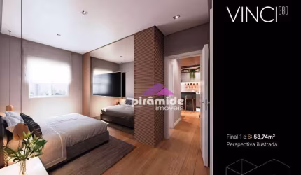 Apartamento com 2 dormitórios à venda, 58 m² por R$ 450.721,00 - Parque Industrial - São José dos Campos/SP