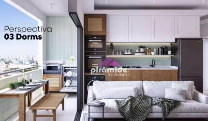 Apartamento com 3 dormitórios à venda, 74 m² por R$ 579.815,00 - Centro - São José dos Campos/SP