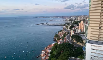 Apartamento a venda Corredor da Vitória 276m² com 3 suítes vista mar total e píer