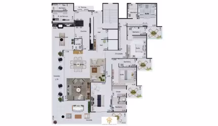 Unidade Alto padrão - 315,52m² - 4 suítes - 4 vagas - Indaiá - Caraguatatuba-SP