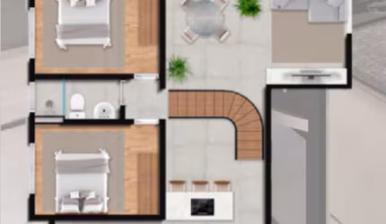 Cobertura Duplex -  3 dorm /1Suíte - 134,37m² - Massaguaçu - Caraguatatuba-SP