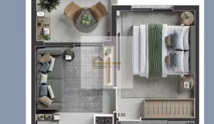 Apartamento com 1 quarto à venda na Rua Casa do Ator, 544, Vila Olímpia, São Paulo, 27 m2 por R$ 440.000