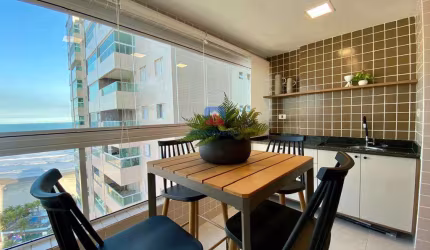 Apartamento frente mar com 2 dormitórios para venda, Mirim.