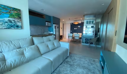 APARTAMENTO MOBILIADO QUADRA MAR COM 3 DORMITÓRIOS SENDO 1 SUÍTE EM BALNEÁRIO PIÇARRAS-SC