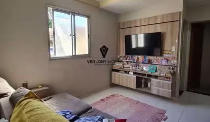 Lindo apartamento 2/4, com área externa com churrasqueira no bairro Taiaman