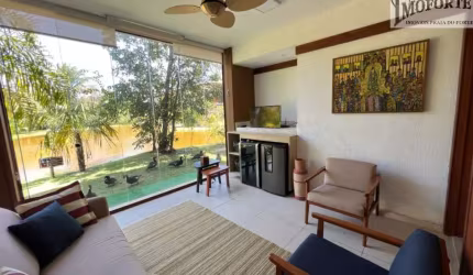 Lindo Apartamento térreo, nascente, 2 Quartos mobiliado e decorado.