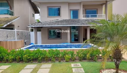 Casa em condomínio fechado com 4 quartos à venda na Estrada Do Coco, Abrantes, Camaçari, 139 m2 por R$ 980.000